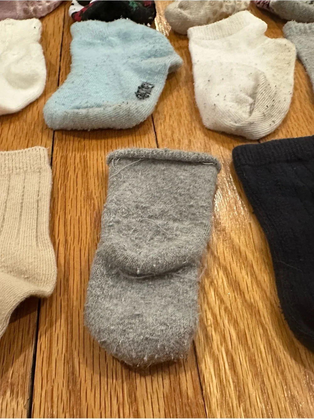 Lot of 20 Mismatched Kids Mixed Non-Slip Socks - Artsy Assortment Upcycle Reus